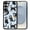 Black White Tuxedo Cat Playful Postures, variant on WIRESTER Shockproof Soft Rubber Cover Case for Samsung Galaxy S25 6.2" 2025, English Bulldog Funny Playful Postures on Green Background