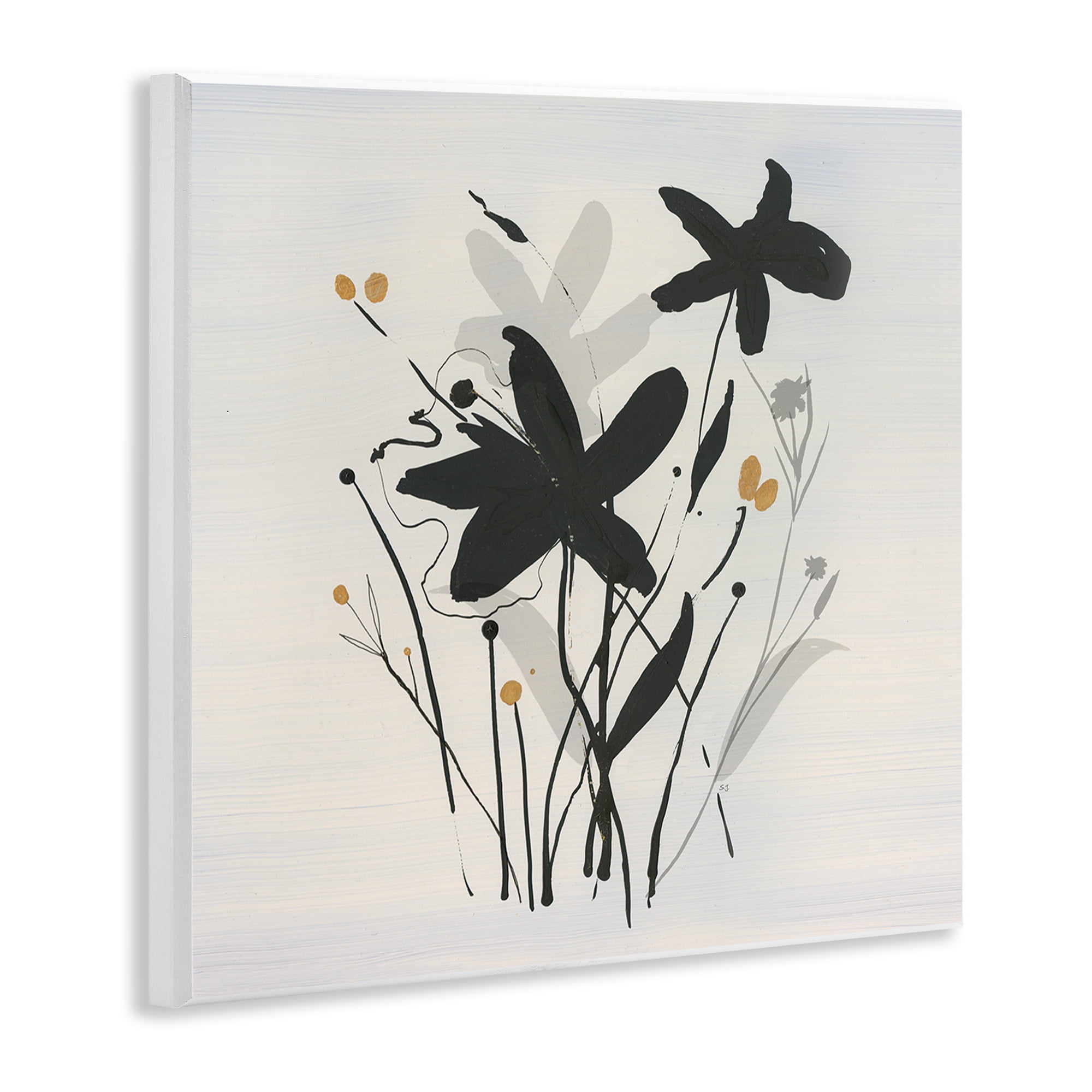 Stupell Industries Impressions of Flowers Plants & Flowers Painting Unframed Art Print Wall Art, 12 x 12