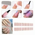 thumbnail image 6 of RAGUPEL 24Pcs Glue on Nails for Women,Crystal Embellished Square Nail Tips,Hand-Painted Lines Press on Nails Summer,Cute Nails for Dating,Party,Taking Pictures,Daily Life,Style3, 6 of 7