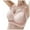 Light pink, variant on Women's Colorblock Beautiful Back Sports Bra Push Up Gathering Lingerie, Anti Sagging High Impact Workout Vest, Plus Size Side Breast Collection Underwear, Wireless Yoga Support Bralette, Gym Top
