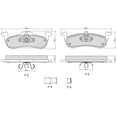thumbnail image 6 of Ultra HC 1000 Brake Pad Set, Rear HC10.1279.0.F, Ford Expedition 2017-2007, 6 of 6