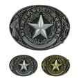thumbnail image 2 of Bangcool Cowboy Belt Buckle Fashion Star Pattern Western Belt Buckle Metal Belt Buckle, 2 of 9