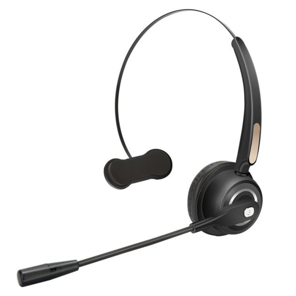Call Center Bluetooth Headset Wireless Over The Head Noise Canceling Headphones For Truck Car Drivers Call Center Walmart Com Walmart Com