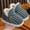 Gray, variant on Mgmyaa Boys and Girls Warm Home Slippers Toddler Winter Parent-Child Slippers Pull-On Fleece Shoes