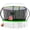Green, variant on LHX Trampoline 14FT for Kids 12FT 16FT Outdoor Trampolines with Basketball Hoop, Safety Enclosure Net, Lights, Sprinklers, Socks, Recreational Heavy Duty Trampoline, 1400 LBS Loading, Easy to Install