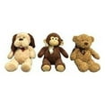 thumbnail image 1 of Hugfun Hongkong 225298 21 in. Plush Animal Bear & Dogs, Chocolate Brown, 1 of 1