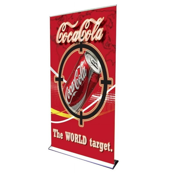 Signworld 48" HD Retractable Roll Up Banner Stand Trade Show Display - Great for Special Events or Business Advertising, Marketing, Promotional