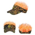 thumbnail image 2 of Wig Baseball Cap Funny Wig SunVisor Hat Short Fake Hair Cap for Men Adults Bald People, 2 of 5