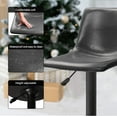 thumbnail image 4 of Vitesse Bar Stools Set of 2 Modern Swivel Bar Chairs, Barstools Counter Height with High Backrest, Adjustable Faux Leather Upholstered Bar Stool for Bar, Kitchen, Dining Room, 4 of 5