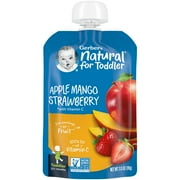 Gerber Toddler Food, Apple Mango Strawberry, 3.5 oz Pouch