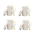 thumbnail image 3 of Injueey Tazas de cerámica duraderas con constelaciones, taza de café de cerámica con tema de constelaciones para amantes del café Cocina y Comedor escorpio blanco, 3 of 6