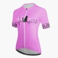 thumbnail image 2 of Nueva ropa de ciclismo con estampado de latidos de gato, ropa de ciclismo profesional para mujer, ropa de ciclismo de montaña de manga corta, 2 of 5
