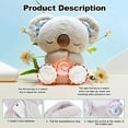 thumbnail image 5 of LANFENG Relief Koala Breathing Stuffed Toy, Anxiety Relief Plush Breathing Animal, Sleeping Koala Plush Breathing with Musical Lights & Rhythmic Breathing Motion, 5 of 11