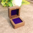 thumbnail image 1 of Joyero de nogal negro, caja para anillos, caja cuadrada, caja de madera, caja para propuesta de matrimonio, caja de regalo para anillo para mujer, 1 of 6