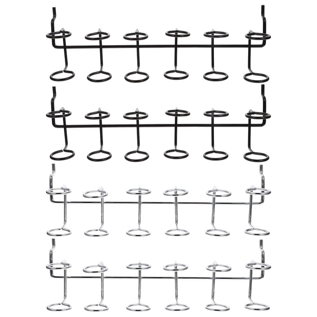 MIANGASTORE 4pcs Stainless Steel Pegboard Screwdriver Organizers Plier Holders Multi-Ring Tools Storage Racks