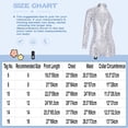 thumbnail image 5 of Mufeng Girls Sparkle Hip Hop Jumpsuit for Kids One Shoulder Long Sleeve Sequin Gymnastics Biketards Pink 12, 5 of 5