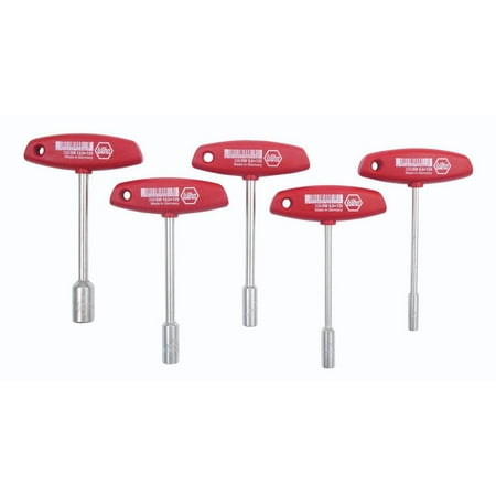 

Wiha Ergonomic Comfort Grip T-Handle Metric Nut Driver Set 5 Piece