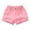 Pink, variant on Birthday Party Denim Shorts for Kids, Ripped Design with Button Pocket, Cotton-Polyester Blend, Solid Color, Casual Fit, Machine Washable