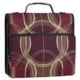 thumbnail image 5 of FORMRS Zipper Binder with Shoulder Strap 2-inch Ring 500 Sheet Capacity File Bag, Gold Abstract Pattern, 5 of 5