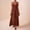 c01Brown, variant on Women's Summer Sleeveless Bead Strap Maxi Dress V Neck Ruffle High Waist A-Line Smocked Long Beach Vacation Sundress Red XL