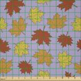 thumbnail image 2 of Ambesonne Nature Fabric by the Yard Microfiber, Minimalist Autumn Leaves Art, 3 Yards, Pale Lavender and Apricot, 2 of 2