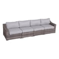 thumbnail image 1 of Living Source International Wicker / Rattan 4 - Person Seating Group in Gray, 1 of 3