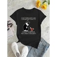 thumbnail image 2 of Camiseta De Verano Para Mujer, Moda Informal, Ropa Cómoda, Camisetas De Manga Corta MGraphic Print Crew Neck T-Shirt, Casual Short Sleeve T-Shirt For Spring & Summer, Women's ClothingFather's Day, M, 2 of 6