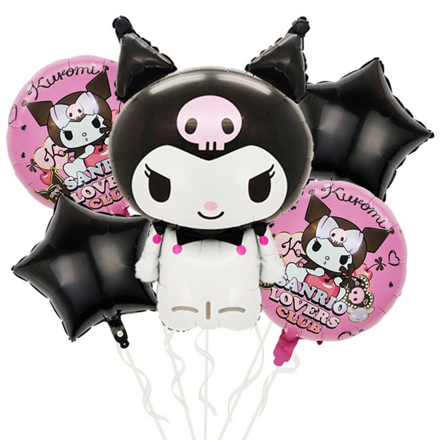 Globo Sanrio Kuromi Melody Jade Guigou Dibujos animados Juguete para niños Película de aluminio Globo digital Decoración para fiesta de cumpleaños