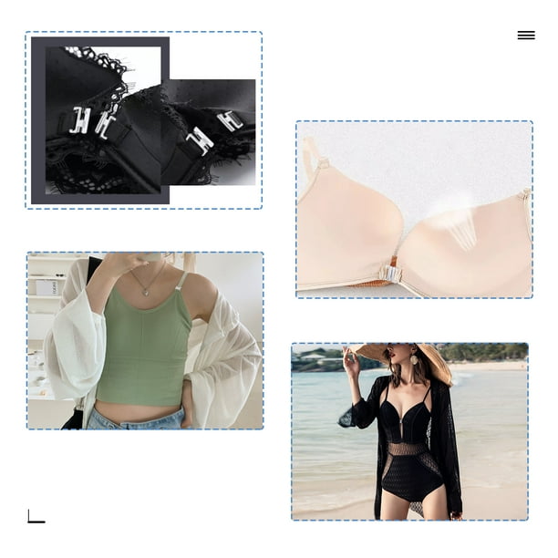 14 20mm Plastic Bikini Clip Snap Hook Bra Strap Buckle Swimwear