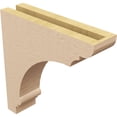 thumbnail image 5 of 3"W x 12"D x 12"H Thin Hughes Rough Cedar Woodgrain TimberThane Corbel, Primed Tan, 5 of 6
