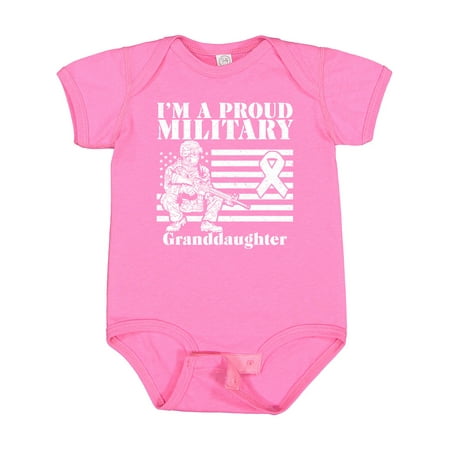 

Inktastic Proud Military Granddaughter Red Friday Gift Baby Girl Bodysuit