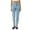 Light Blue, variant on WTOBBY Women's Casual Solid Color Jeans, Loose Fit Fashion Jeans with Comfortable Stretch Material, Perfect for Everyday Wear and Casual Occasions,Dark Gray L