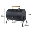thumbnail image 4 of oshhnii Barbecue Grill Grill Holder Grill for Beach Patio Family Gatherings Black, 4 of 9