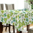 thumbnail image 3 of Coolnut Saint Patrick Clover Tablecloth Rectangle Colorful Table Cloth Large Square Table Cover for Dining Kitchen Party 60"x60" Decor Gift, 3 of 7