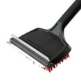 thumbnail image 2 of 18" Flat Top Grill Brush w. Nylon Bristles and Stainless Steel Scraper, 2 of 7