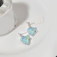 thumbnail image 3 of Mightlink 1 Pair Sparkling Dangle Earrings Exquisite Temperament Piercing Star Heart Shape Long Stud Earrings Jewelry Accessories, 3 of 6