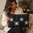 thumbnail image 6 of Halloween Spider Throw Pillow, Black/White Decorative Pillow for Couch and Bed 14" x 20", 6 of 6