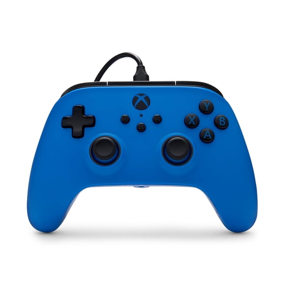 Control Alámbrico PowerA Xbox Series X|S Azul con Vibración Dual