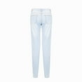 thumbnail image 4 of zuwimk Jeans For Women,Women's Skinny Jeans with Buttons Solid Color Casual Stretchy High Waisted Jeans Light Blue,XXL, 4 of 5