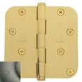 thumbnail image 4 of Baldwin 1140031I 4 x 4 in. Radius Mortise Corner Hinge&#44; Unlacquered Bright Brass, 4 of 7
