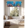thumbnail image 3 of Kitchen Valances for Window, Undersea World Funny Diving Pig Light Filtering Rod Pocket Valance Curtain, Summer Marine Coral Fish Short Curtains Window Topper for Bedroom Living Room 42x12in, 3 of 9