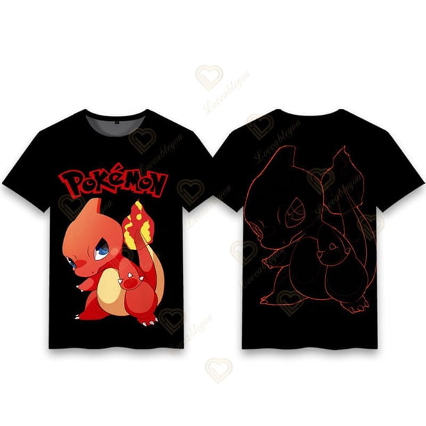 Camiseta de Pokémon para niños y niñas, ropa de calle Unisex, Tops de moda, camiseta informal de Hip Hop, novedad, gran oferta qym unisex
