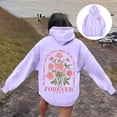 thumbnail image 2 of WEIYLL Hoodies For Women Word Graphic Sweatshirts For Women Vintage Hoodie Trendy Sweatshirts Preppy Clothes Long Sleeve Sweatshirt Tops, 2 of 6