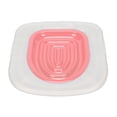 thumbnail image 2 of Entrenador de Inodoro para Gatos, Alta Capacidad de Carga, Bandeja Blanca con Soporte Interior Rosa, 2 of 9