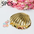 thumbnail image 4 of 10 Pieces Jewelry Case Desktop Ornament Necklace Pendant Tray Durable Shell Shape Elegant Trinket Box for Engagement Makeup Table Countertop Salvador Vitrina de joyería, 4 of 10
