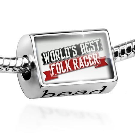 Bead Worlds Best Folk Racer Charm Fits All European (Best Barrel Racer In The World)
