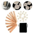 thumbnail image 3 of FRCOLOR Neck Joint Cork Sheet Clarinet Repair Accessories with Durable Synthetic Cork Sheet and Pads Essential for Clarinet Maintenance 27pcs Assorted Color,3.35"X0.43"X0.08", 3 of 5
