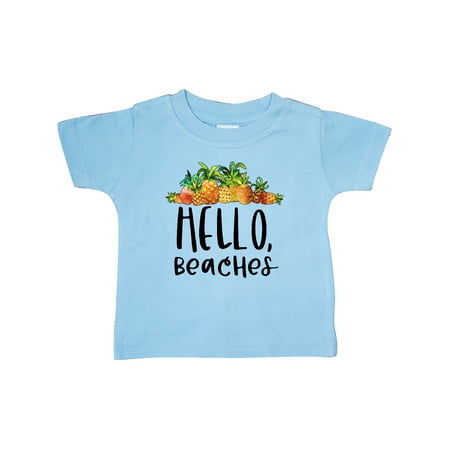 

Inktastic Hello Beaches Group of Pineapples Gift Baby Boy or Baby Girl T-Shirt