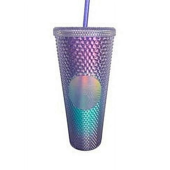 NEW Starbucks Summer 2021 Purple Ombre Tumbler Mermaid Siren Studded 24oz