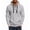 Grey, variant on SRZYMJ Mens Hooded Sweatshirt Casual Long Sleeve Drawstring